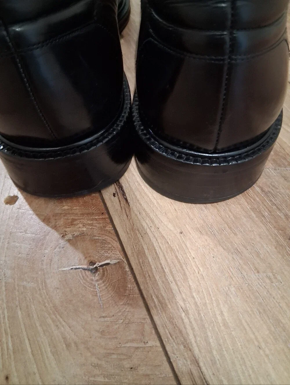 Classic Black Leather Men's Dress Shoes